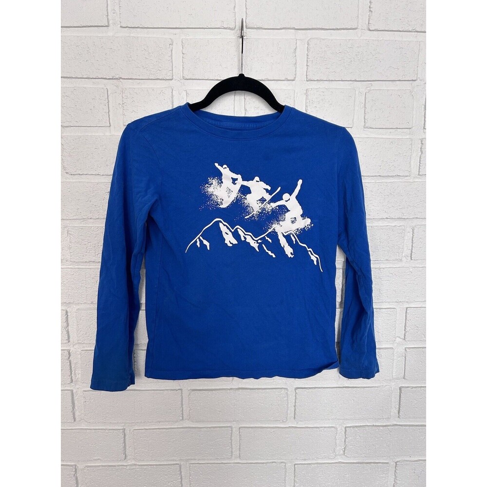 Lands End Boys Long Sleeve Shirt Lot Of 2 Youth Medium Ski Snowboard